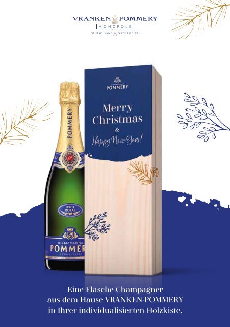 Vranken Pommery Xmas Holzkiste