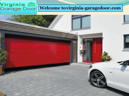 Garage Door Repair Services in Vienna VA