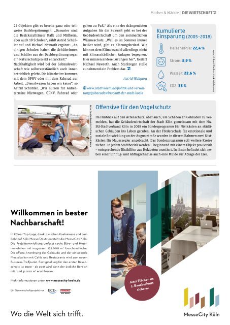 Die Wirtschaft Köln Ausgabe 07 / 2019