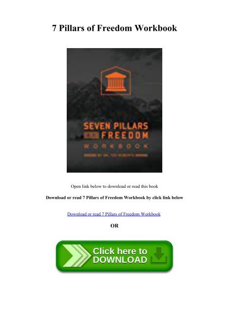 DOWNLOAD 7 Pillars of Freedom Workbook