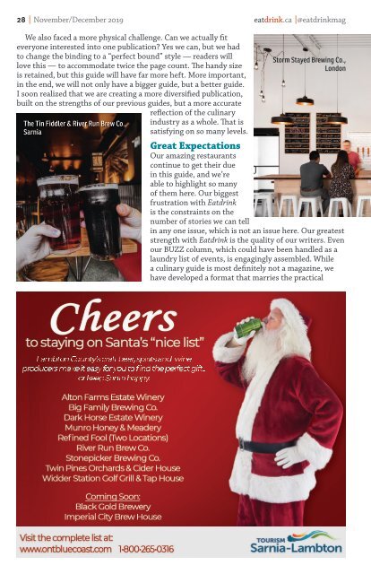 Eatdrink #80 November/December 2019 - The Holiday Issue