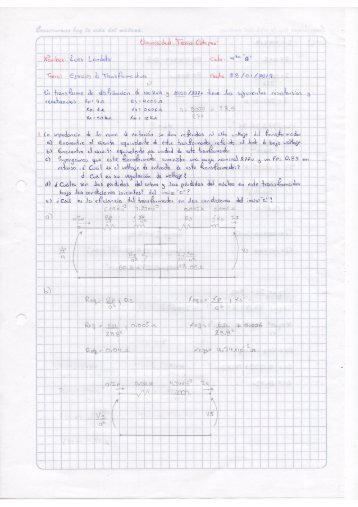 EJERCICIOS DE TRANSFORMADORES TRIFASICO Y MONOFASICOS 1