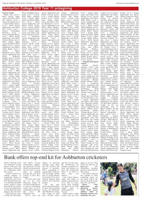 Ashburton Courier: November 14, 2019