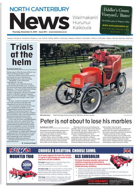 North Canterbury News: November 14, 2019