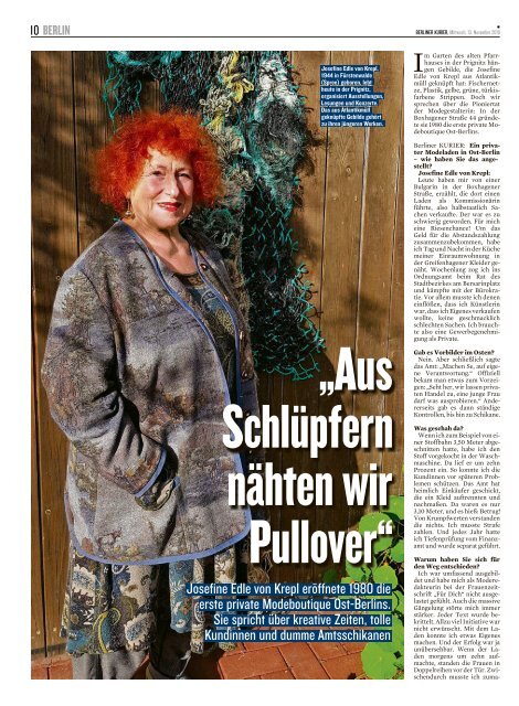 Berliner Kurier 13.11.2019