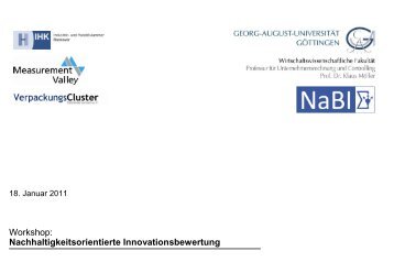 Nachhaltigkeitsorientierte Innovationsbewertung - Measurement ...