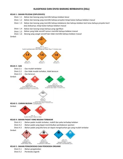 KETENTUAN UNTUK BARANG BERBAHAYA 2-1