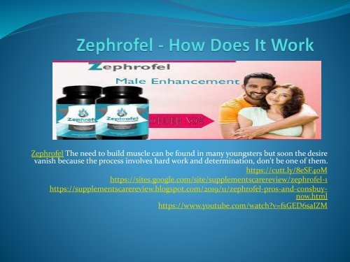 Zephrofel - How Does It Work