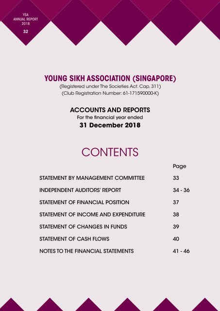YSA Annual Report 2018