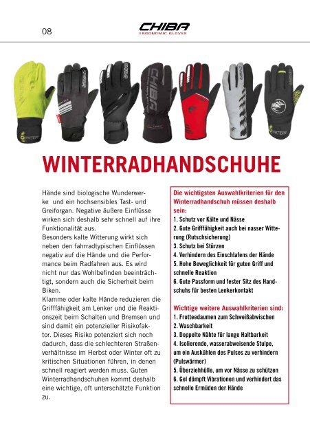 Der VeloTOTAL - Winterhandschuh-Berater für den Radfahrer