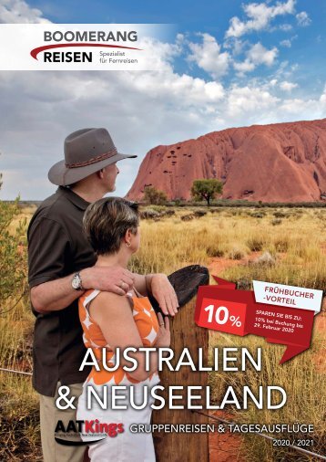 AAT Kings Gruppenreisen & Kurztouren in Australien und Neuseeland 2020/21