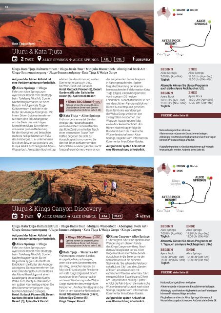 AAT Kings Gruppenreisen & Kurztouren in Australien und Neuseeland 2020/21