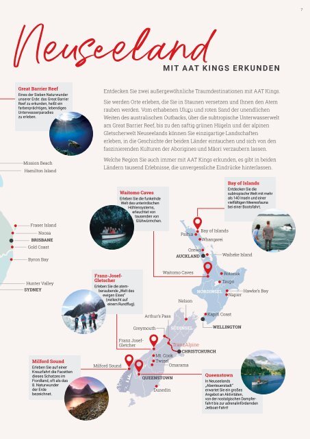 AAT Kings Gruppenreisen & Kurztouren in Australien und Neuseeland 2020/21