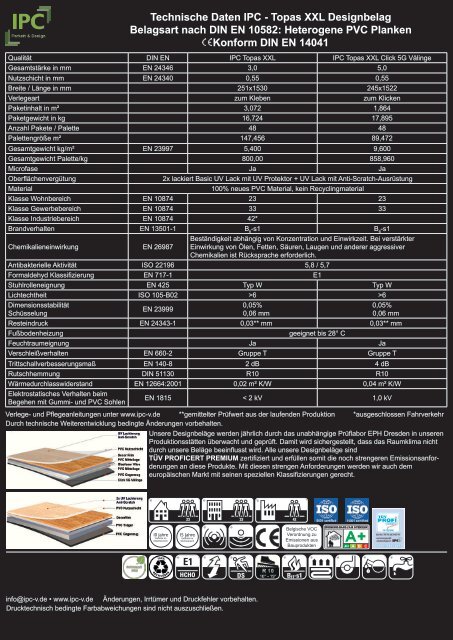 IPC Designbelag Topas XXL