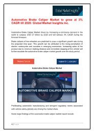 Automotive Brake Caliper Market to grow at 3