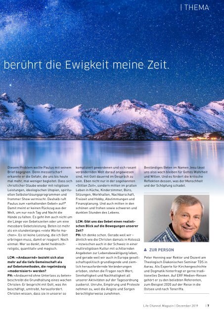 Life Channel Magazin Dezember 2019