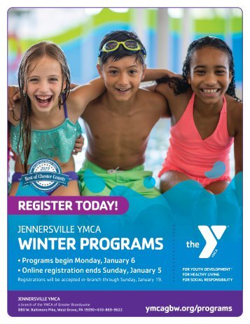 Jennersville YMCA - 2020 Winter Program Guide