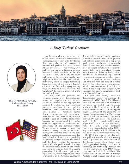 Global Ambassador's Journal Vol 3, Issue 2 June 2019