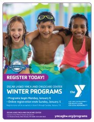 Oscar Lasko YMCA - 2020 Winter Program Guide