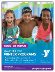 Brandywine YMCA - 2020 Winter Program Guide