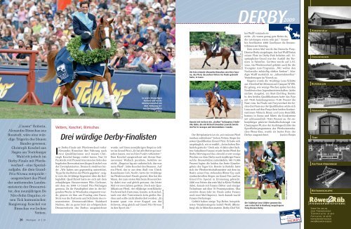 die Derby - Pferd+Sport