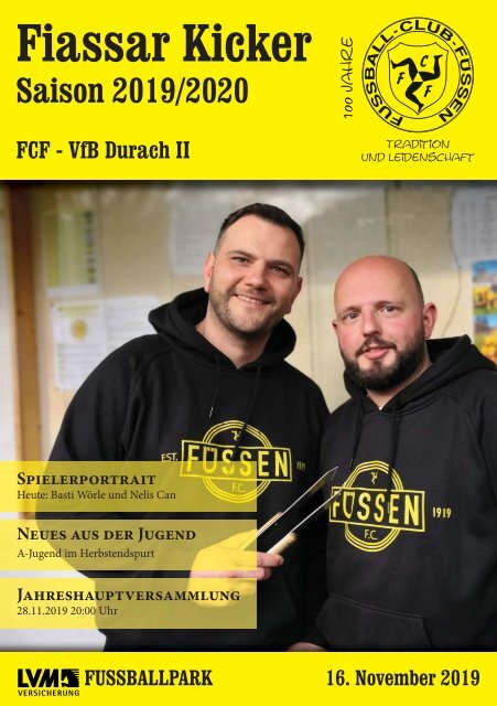 FCF Stadionzeitung 2019_11_16_Durach_WEB