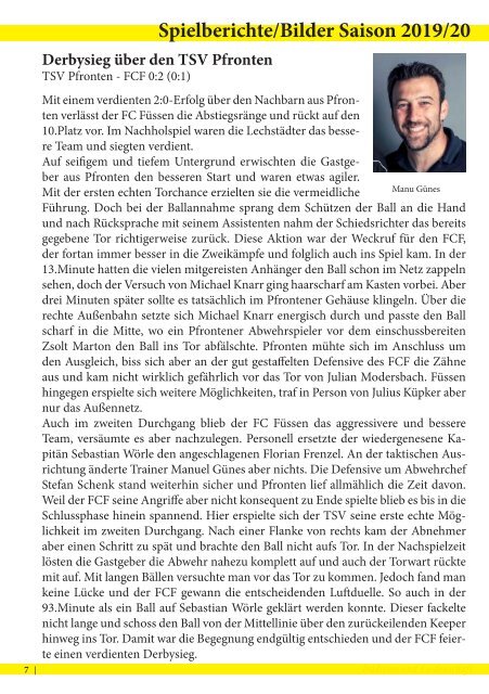 FCF Stadionzeitung 2019_11_16_Durach_WEB