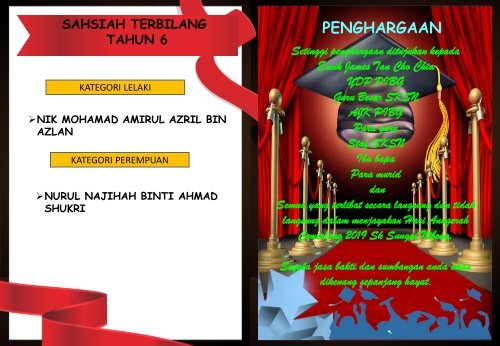 BUKU PROGRAM HARI ANUGERAH CEMERLANG SKSN 2019