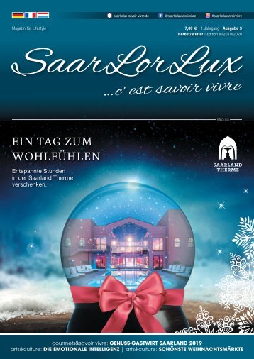SaarLorLux ...c'est savoir vivre Herbst/Winter Edition 2019