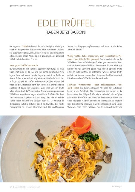 SaarLorLux ...c'est savoir vivre Herbst/Winter Edition 2019