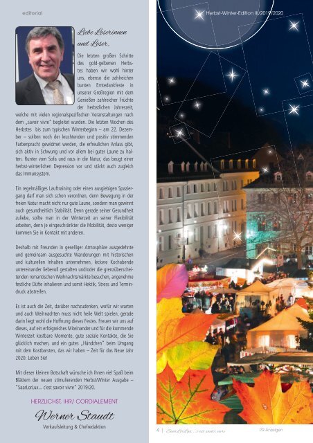 SaarLorLux ...c'est savoir vivre Herbst/Winter Edition 2019