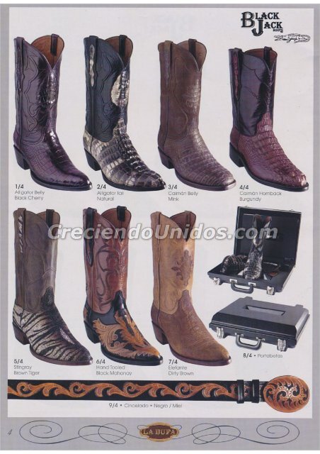 #708 La Bufa Leather Catalogo Precios de mayoreo en USA