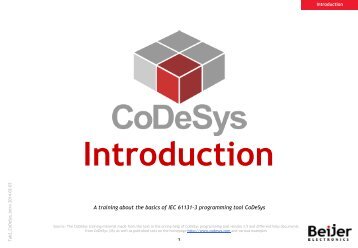 BEIJER-Slides-7-Training HMI iX Softcontrol CoDeSys Introdution [en]