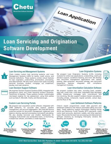 Loan Servicing and Origination Software