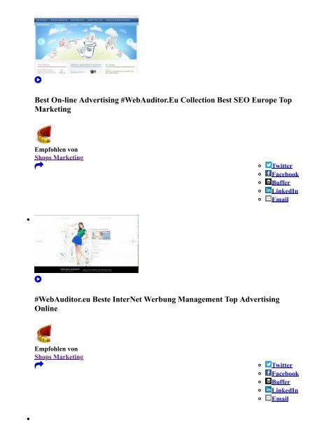 Top Marketing European #OnlineShopConsulting #WebAuditor.Eu for Branding Europe Top Advertising European Best