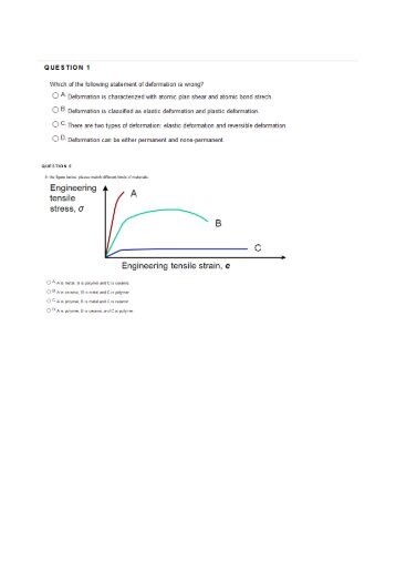 Material science quizz