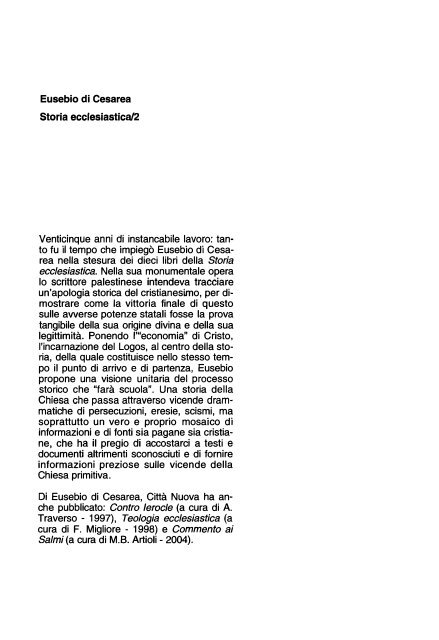 Storia ecclesiastica. Volume 2 (Collana di Testi Patristici)   ( PDFDrive.com )