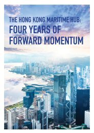The Hong Kong Maritime Hub: Four Years of Forward Momentum