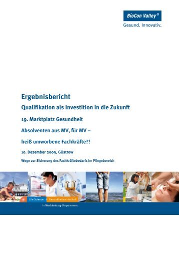 Ergebnisbericht - Projektbüro Gesundheitswirtschaft Mecklenburg ...