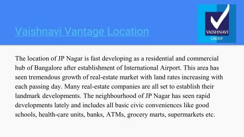 Vaishnavi Vantage at www.vaishnavivantage.in