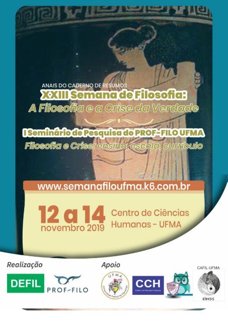 Anais da XXIII Semana de Filosofia