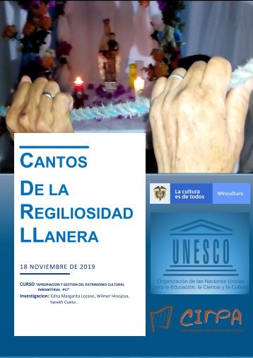 cartilla  texto   canto de la religiosidad LLANERA