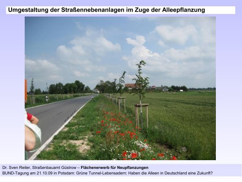 Dr. Sven Reiter, Straßenbauamt Güstrow Flächenerwerb - BUND ...