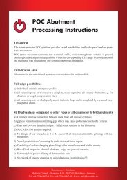 POC Abutment Processing Instructions - MEDENTIKA GMBH