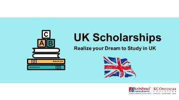 Various Scholarships for international students in UK