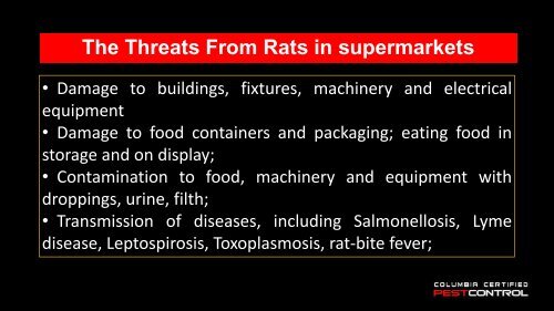 Pest Control Lexington SC Tips for Supermarkets and Grocery Stores