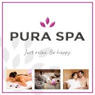 PURA SPA Menu