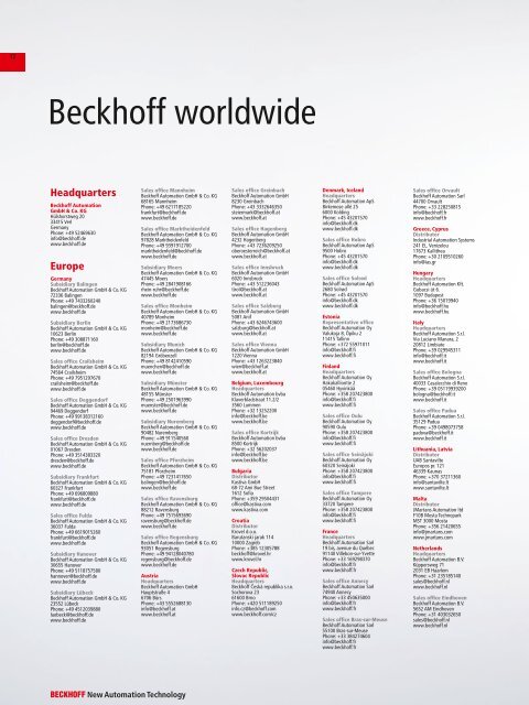 BECKHOFF-Main Catalog 2019 Volume2 [en]