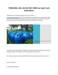 TERMURAH, WA +62 812-9627-2689 Jual septic tank  biofil bekasi