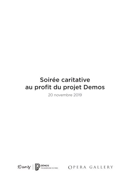 Catalogue Demos | 18 November 2019